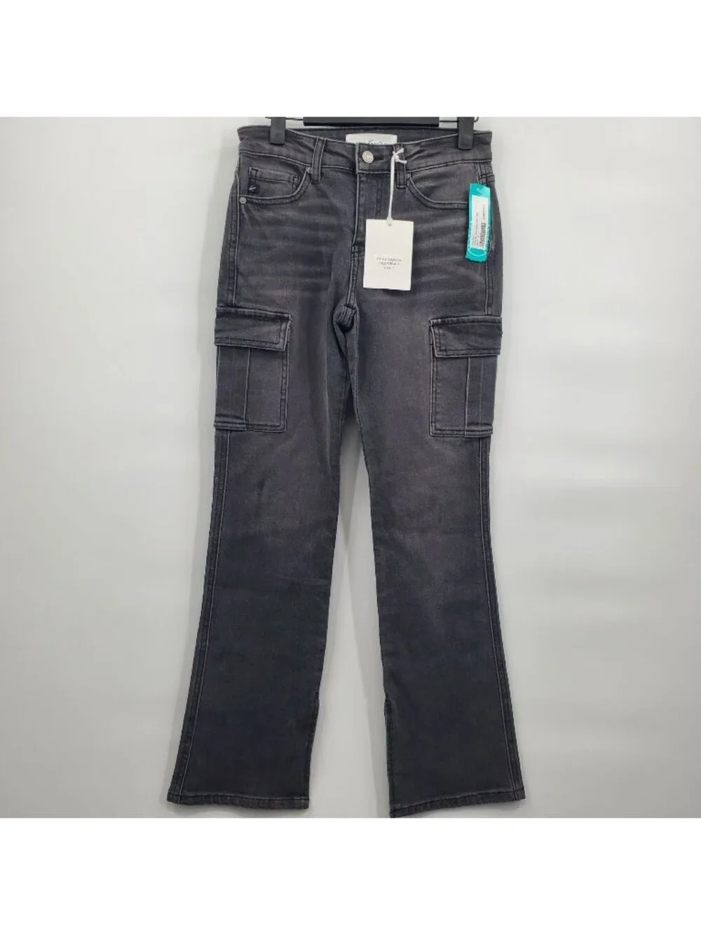 KanCan Nyla Mid Rise Baby Boot Jeans Denim Pants Women Size 0 NWT FLAW
